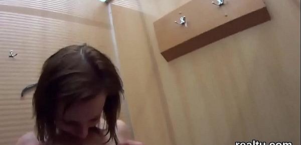  Striking czech teen gets teased in the mall and nailed in pov
